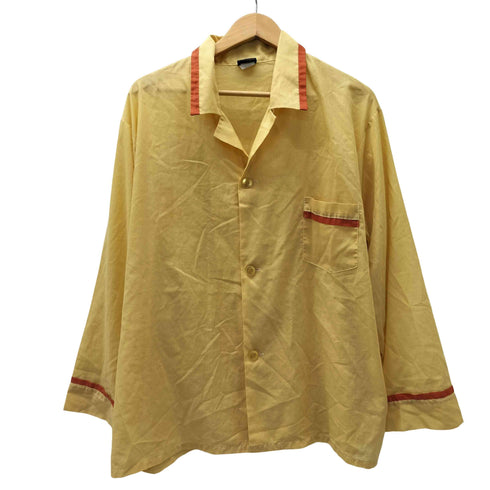 シアーズ Sears 70S L/S パイピング パジャマ シャツ 開襟 オープンカラー メンズ import:XL
